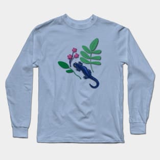 Blue Spotted Salamander Long Sleeve T-Shirt